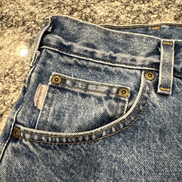 Carhartt Relaxed Fit Jeans 44x30 Straight Leg B178TW Men's Size 100% Cotton #473 - Picture 5 of 16